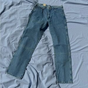 Wrangler blue denim. Size 36 x 34